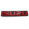 Logo โลโก้ติดหน้ารถ โลโก้ติดกระจังหน้า 1 ชิ้น สีแดง,ดำ สำหรับ Isuzu D-Max,Hi-Rander,X-Series,Mu-X ปี 2012-2018